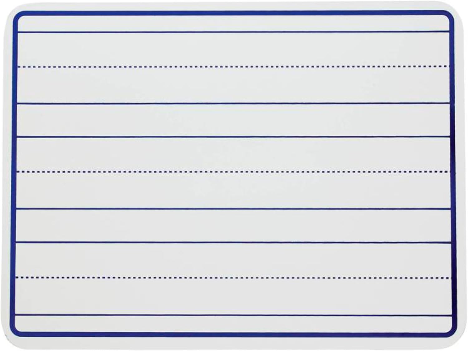 School Smart Lined Dry Erase Boards, 9 x 12 Inches, Pack of 10
