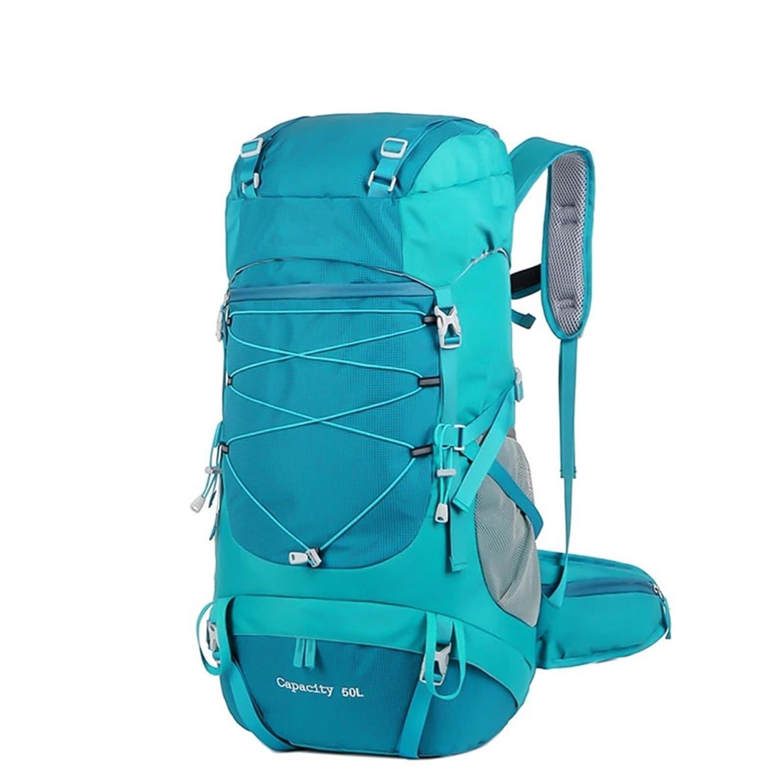 Mochila Trekking Mochila de senderismo 50 l con funda impermeable, multifuncional, for montañismo, viajes, trekking y acampada