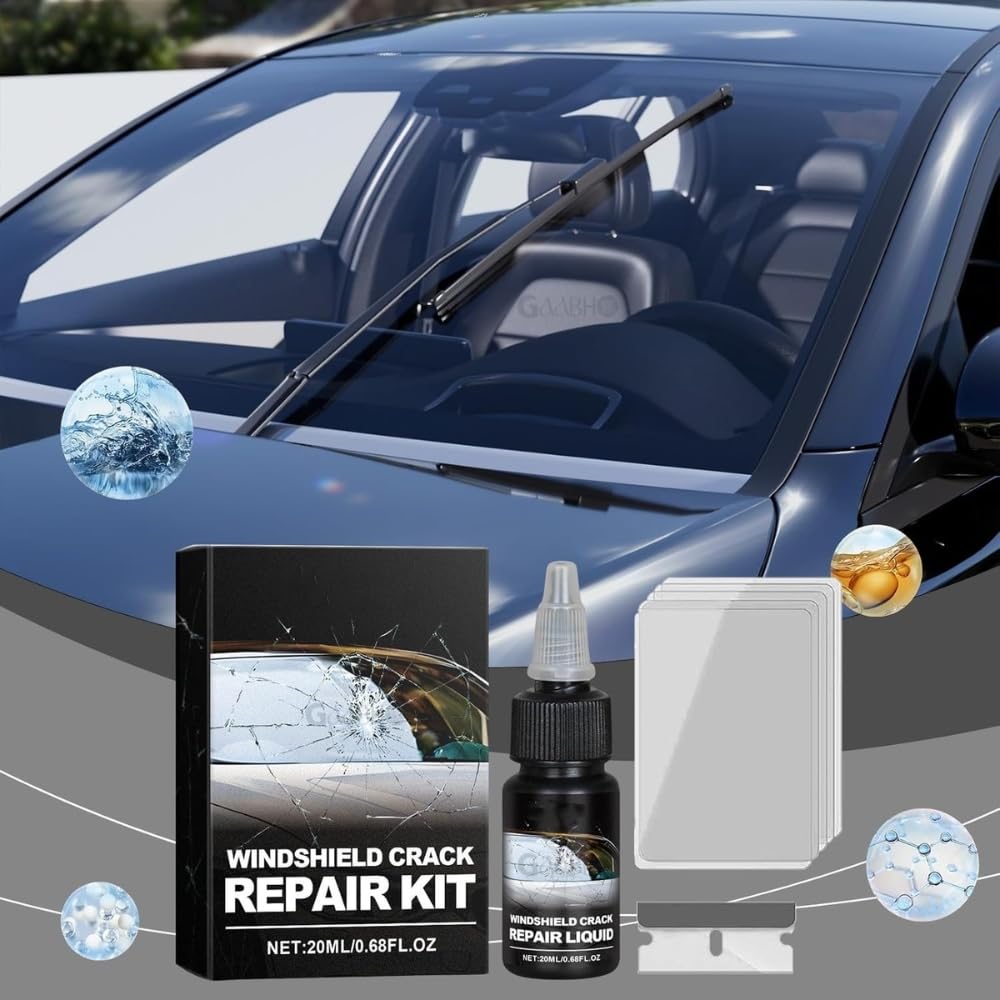 Car Windshield Crack Repair Kit,Liquid for Cracks for Fix Auto Windshield Glass Cracks, Car Window Glass Repair Tool Set for Quick and Easy Auto Windshield Scratch Fix (CK7) - Image 8 thumbnail