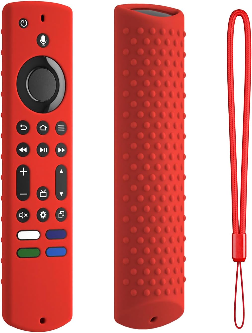 Silicone Remote Cover for Fire TV Stick 4K Max Streaming Device Released 2023/Toshiba/Insignia NS-RCFNA-21/Omni Series Smart TV Remote Fire TV 4k Max 2nd Gen Remote Case Cover(Red)