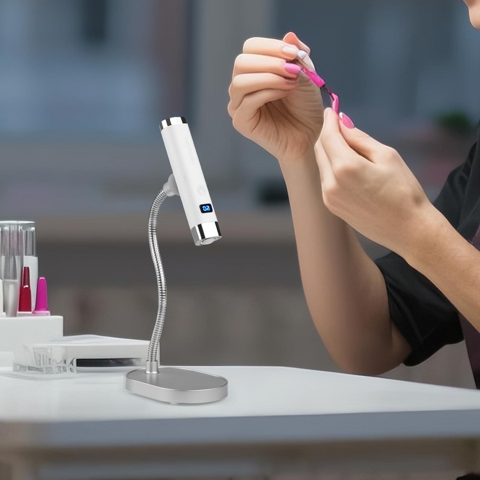 Missshine Cordless UV/LED Nail Lamp for Gel Nails
