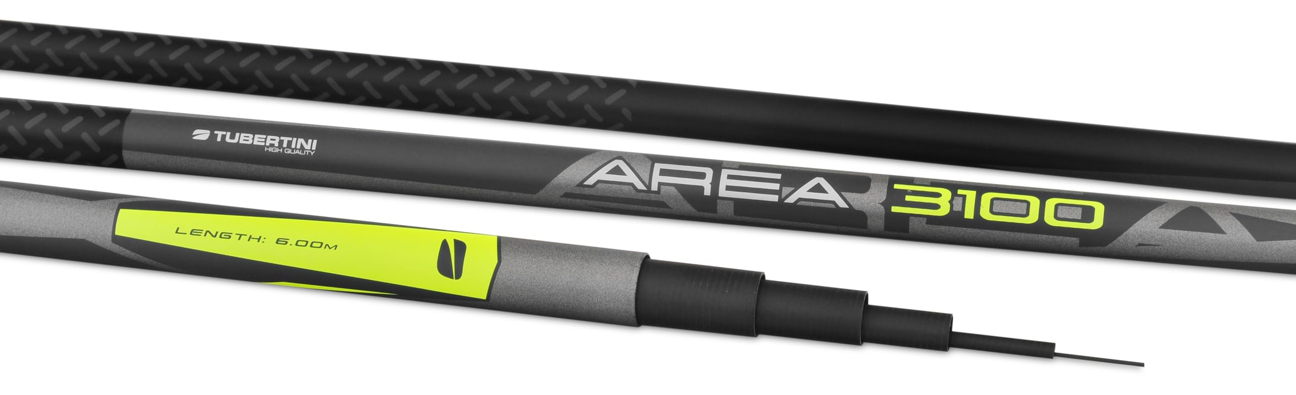 Tubertini 0133xx Area 3100 - Canna da pesca telescopica in Carbonio, alta tenacità, leggera e maneggevole