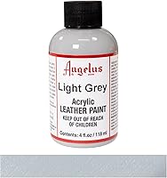 Vista 2 de Angelus - Pintura acrílica para cuero, 4 onzas, color gris