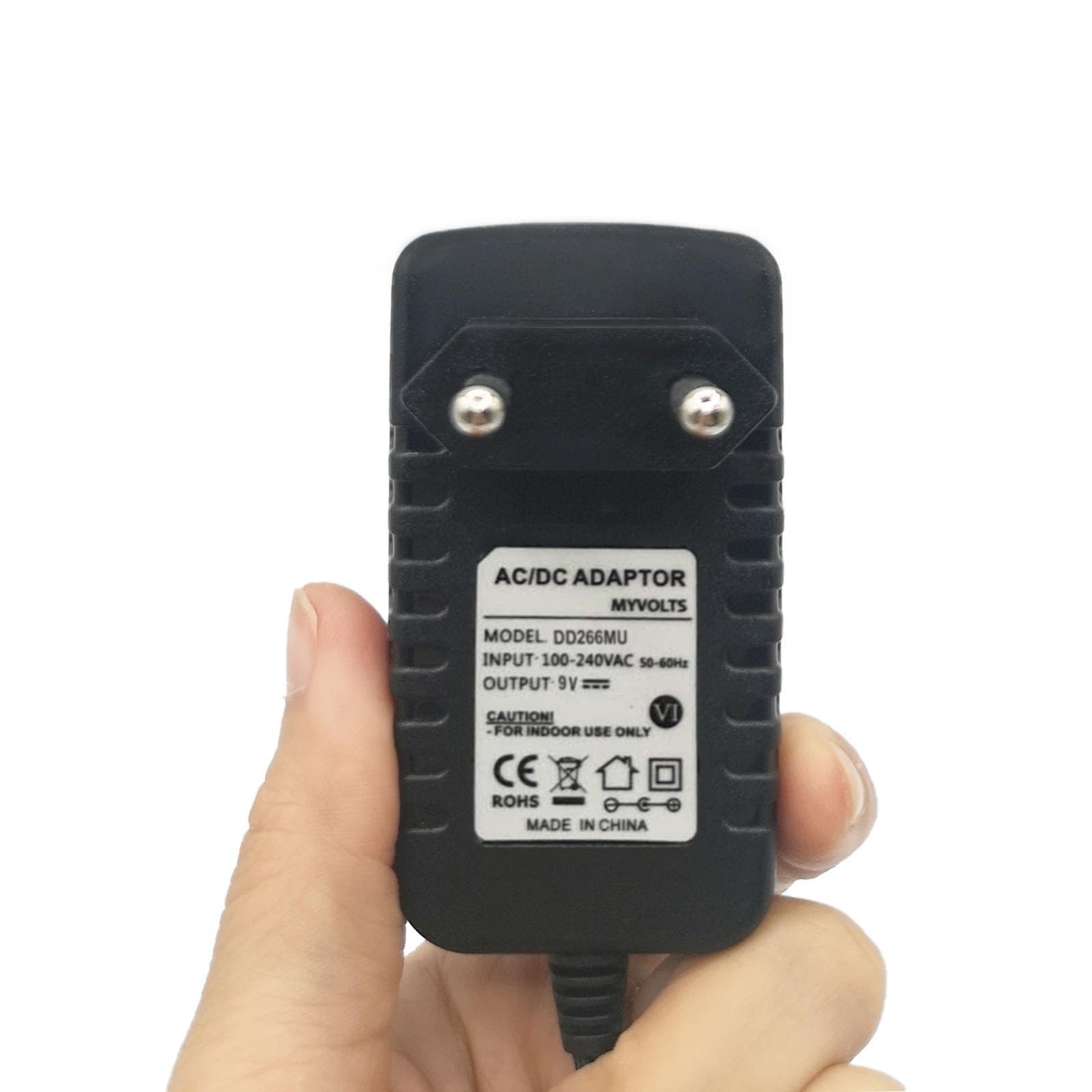 Chargeur Secteur 9V MyVolts - Compatible Clavier M-Audio Code 61 - Prise Française EU - Normes CE