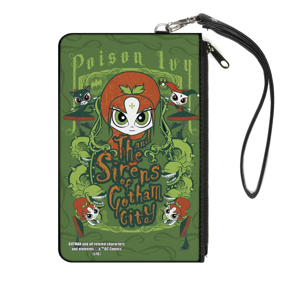 Buckle-Down Buckle-Down Zip Wallet Poison Ivy Large Accessory, Poison Ivy, 8" x 5"