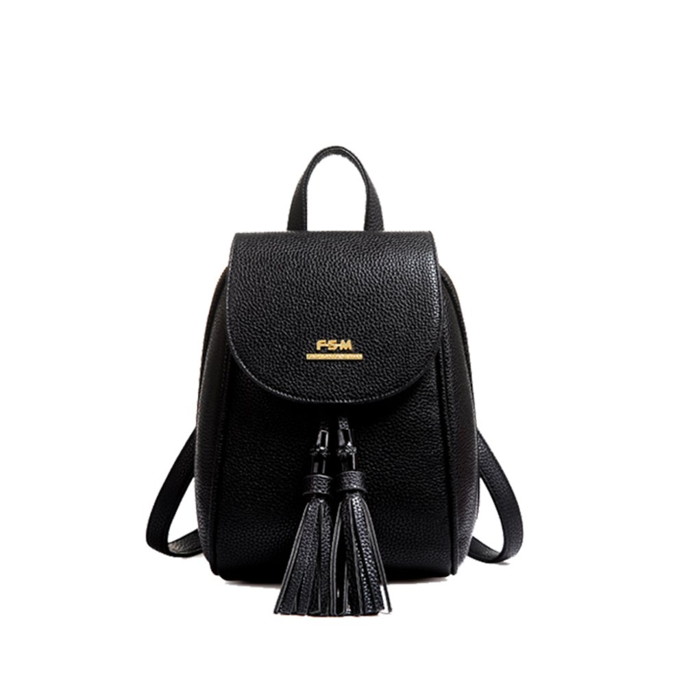 Sac à dos femme mode dame à franges style universitaire grand compartiment