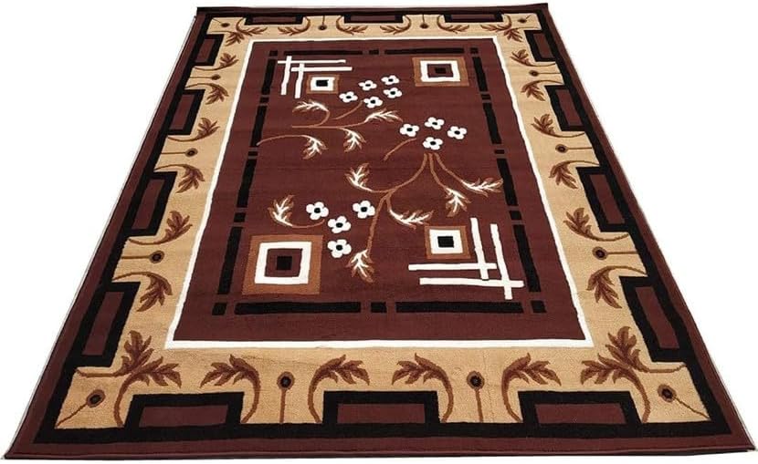 Carpets for Living Room Super Softness Floral Multi Design Medium Thickness bcf New Carpet for Room (Size:- 1.5 X 5 Feet (45 x 152 CM