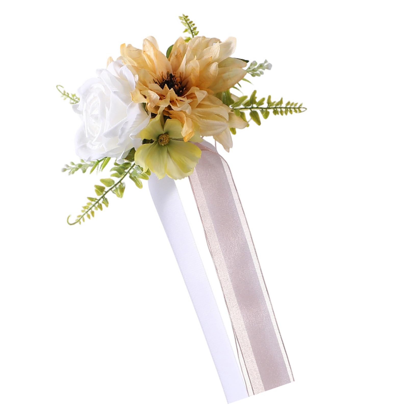 Durable Artificial Wedding Chair Flowers, Artificial Wedding Bouquet Decoration for Reception Decoration and Bridal Car Decoration