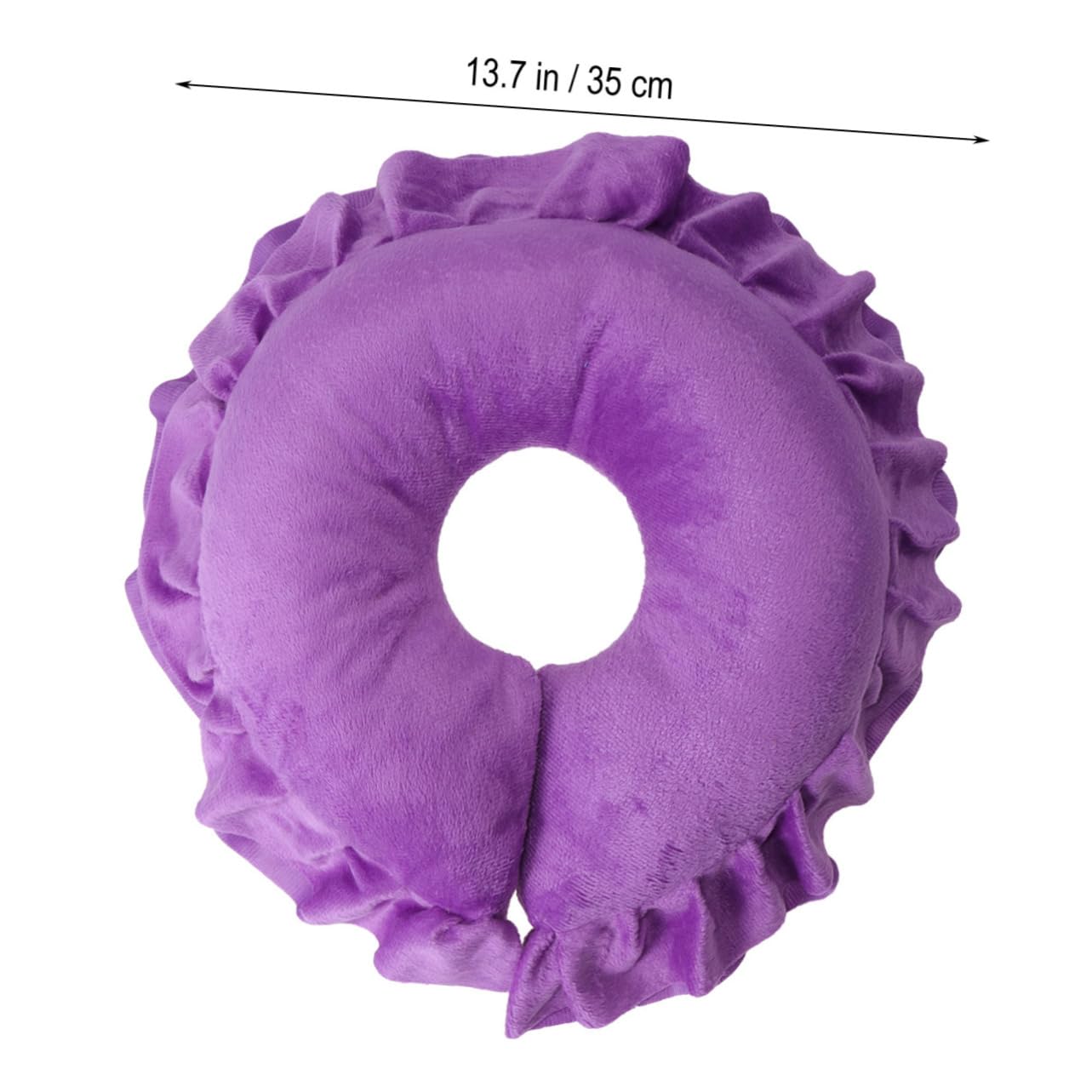 Gogogmee 1pc U-shaped Pillow Face Massage Sleeping Lying Hollow Pillow Head Cushion for Head