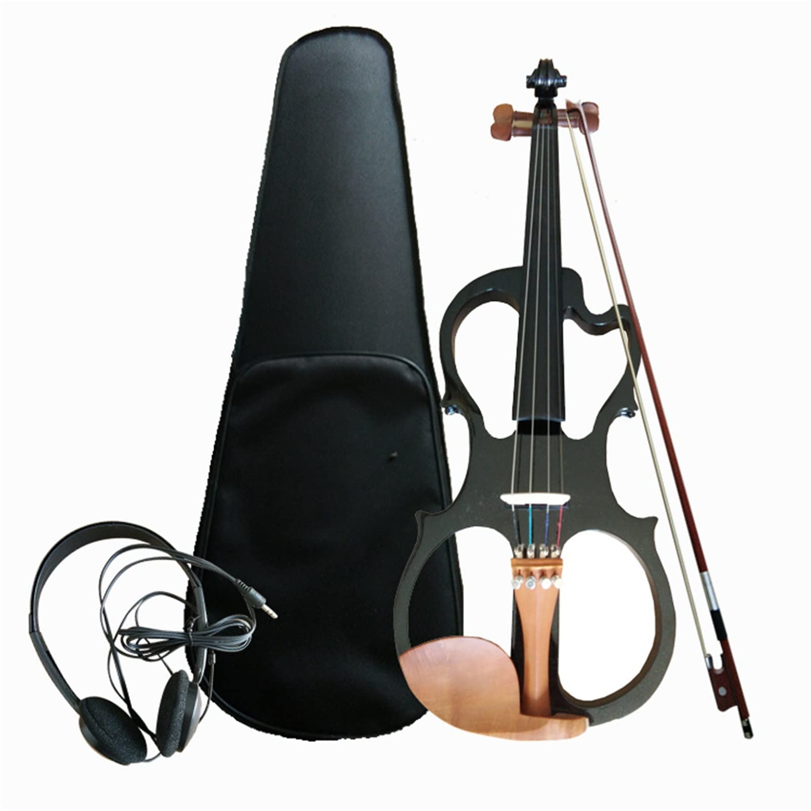 Violino Il Violino Elettronico Nero 4/4 È Adatto per Studenti, Principianti E Adulti
