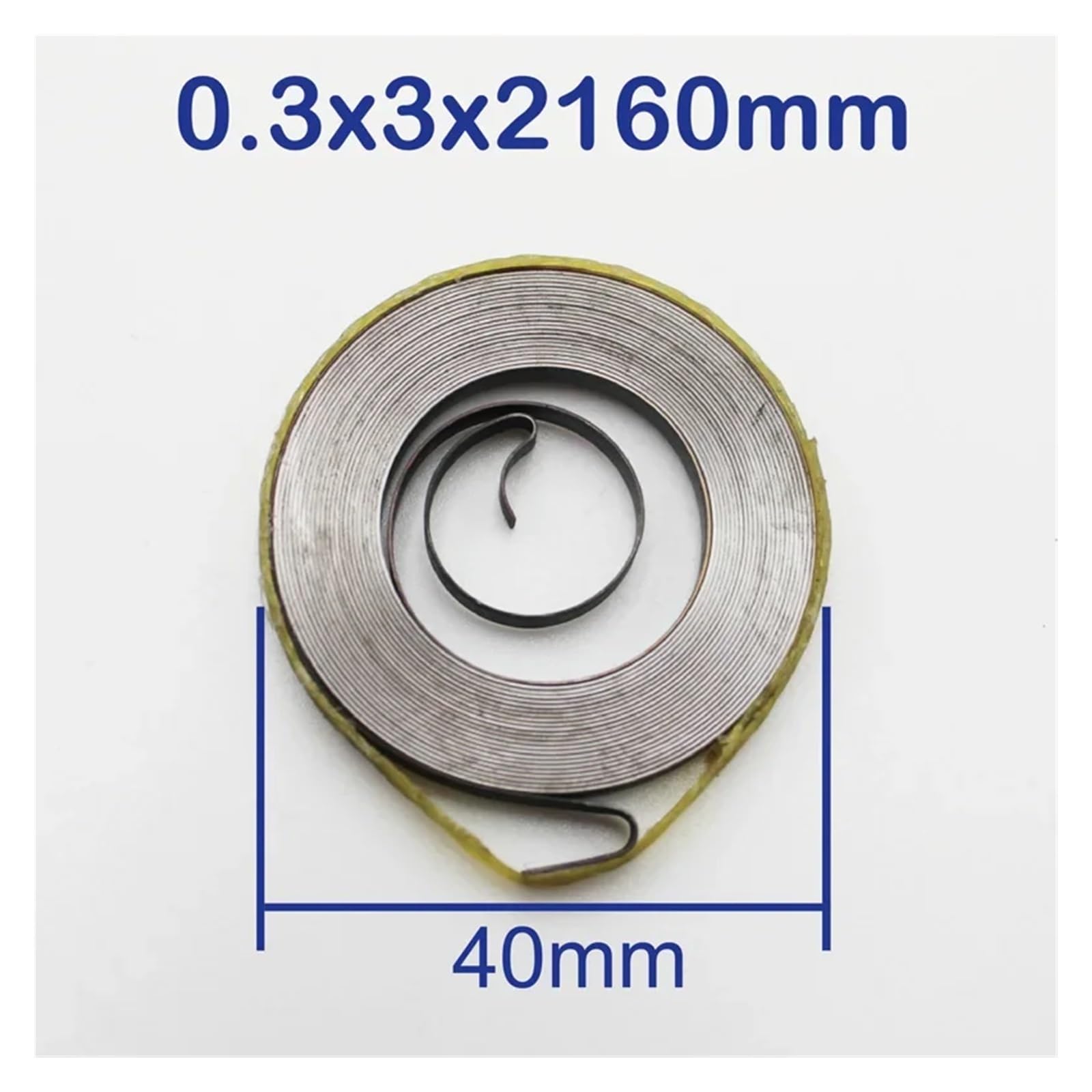 sprężyna powrotna do wiertarki stołowej, Naciśnij przycisk powrotu Płaska cewka spiralna ze sprężyną o stałej sile(0.5x18x12000mm 1pc)