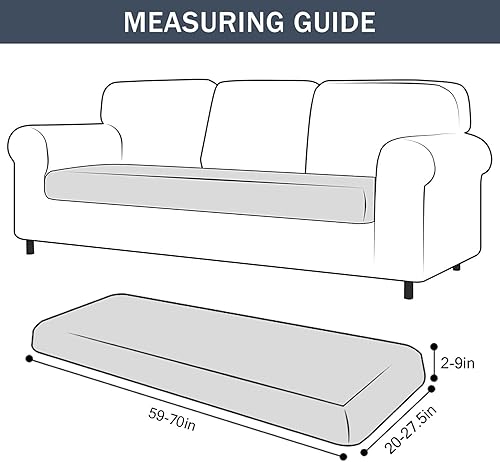 Miniatura 7 de Funda de cojín elástica, de terciopelo suave, fundas de cojín de felpa para sofá de dos plazas, fundas de asiento de sofá, protector de muebles con