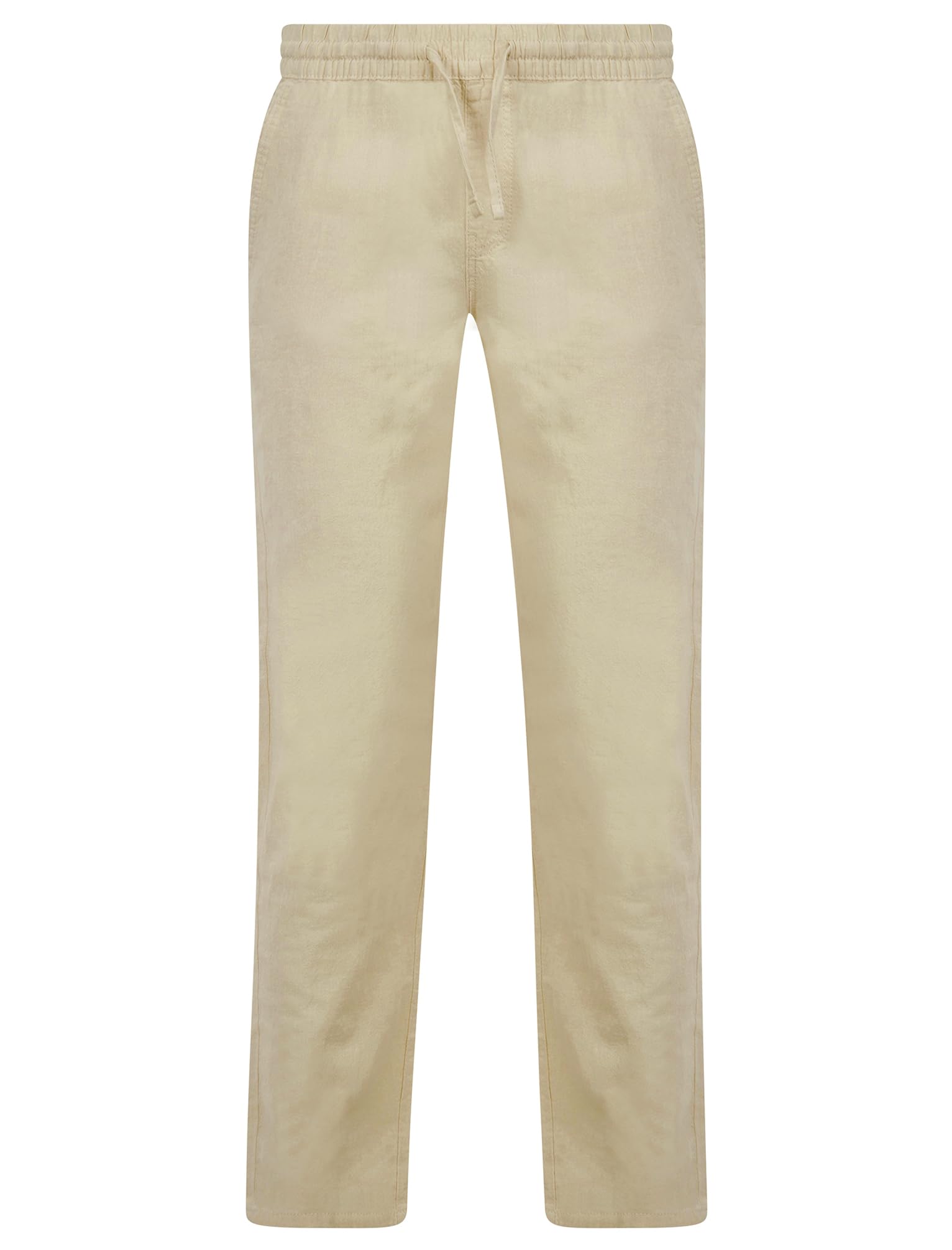 Tokyo Laundry Men's Renn Cotton Linen Comfort Fit Elasticated Waist Trousers