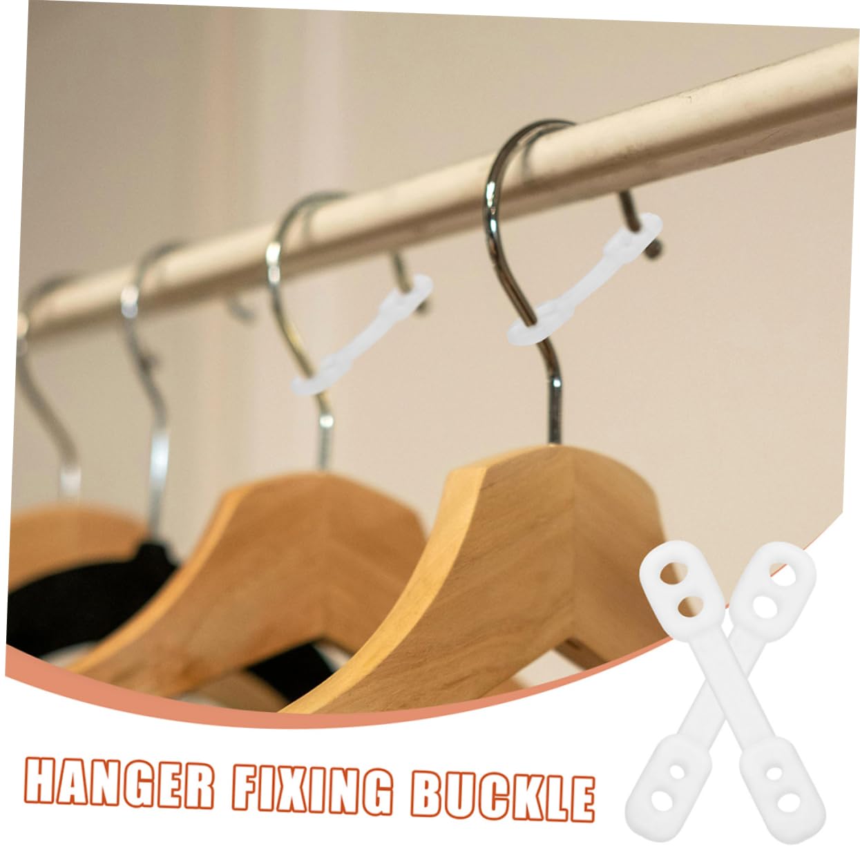 Fibbie Antivento In Silicone Per Grucce - 50 Pezzi, Trasparenti, Antiscivolo, Per Appendiabiti - Foto 5