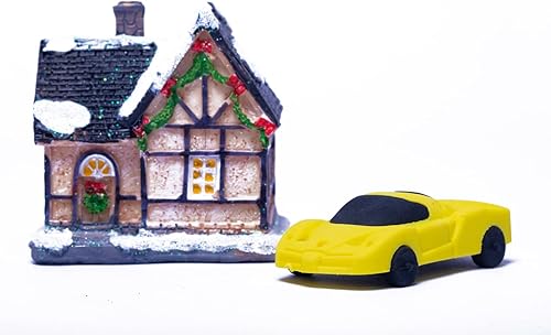 Miniatura 3 de RONDURE Lindos borradores para niños, 14 borradores divertidos para automóvil, vehículo, motocicleta, mezcla, rompecabezas