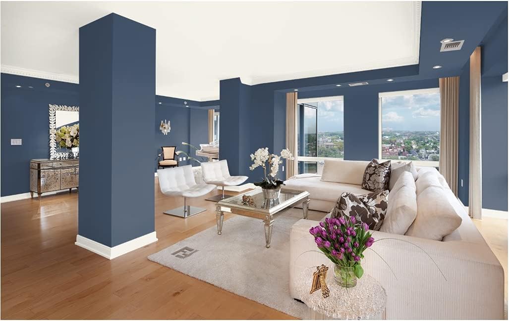 Revo Interior Paint + Primer In One, Flat, Into The Stratosphere, 1 Gallon : Everything Else