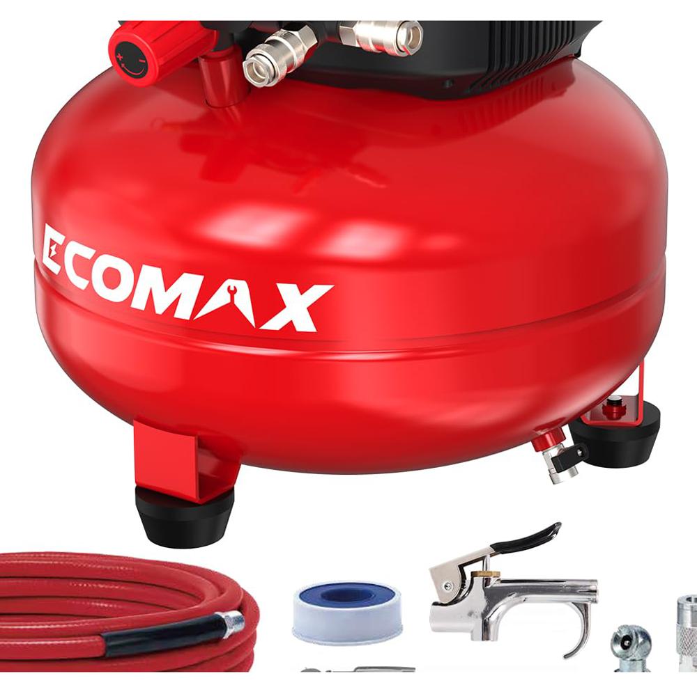 Amazon.com: ECOMAX Air Compressor 6 Gallon 175 PSI Pancake