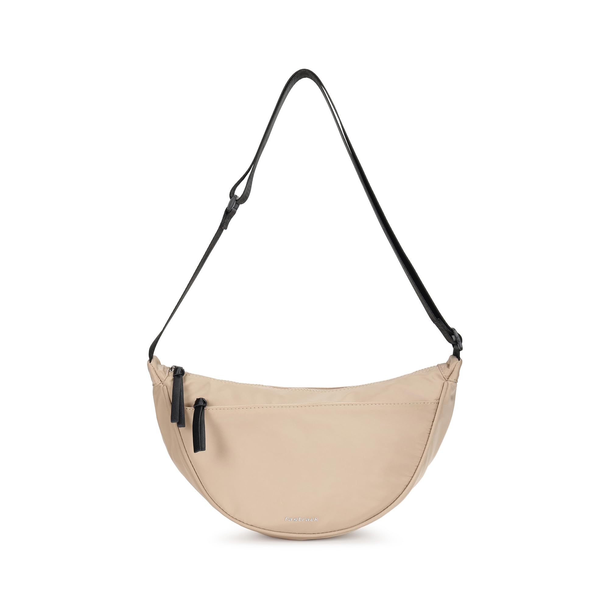Urban Curve Nylon Sling Bag | Spacious Main Compartment with Organiser Pockets | External Quick-Access Zipper Pocket| Adjustable Webbing Strap | Lightweight Unisex nylon Crossbody sling-image-24