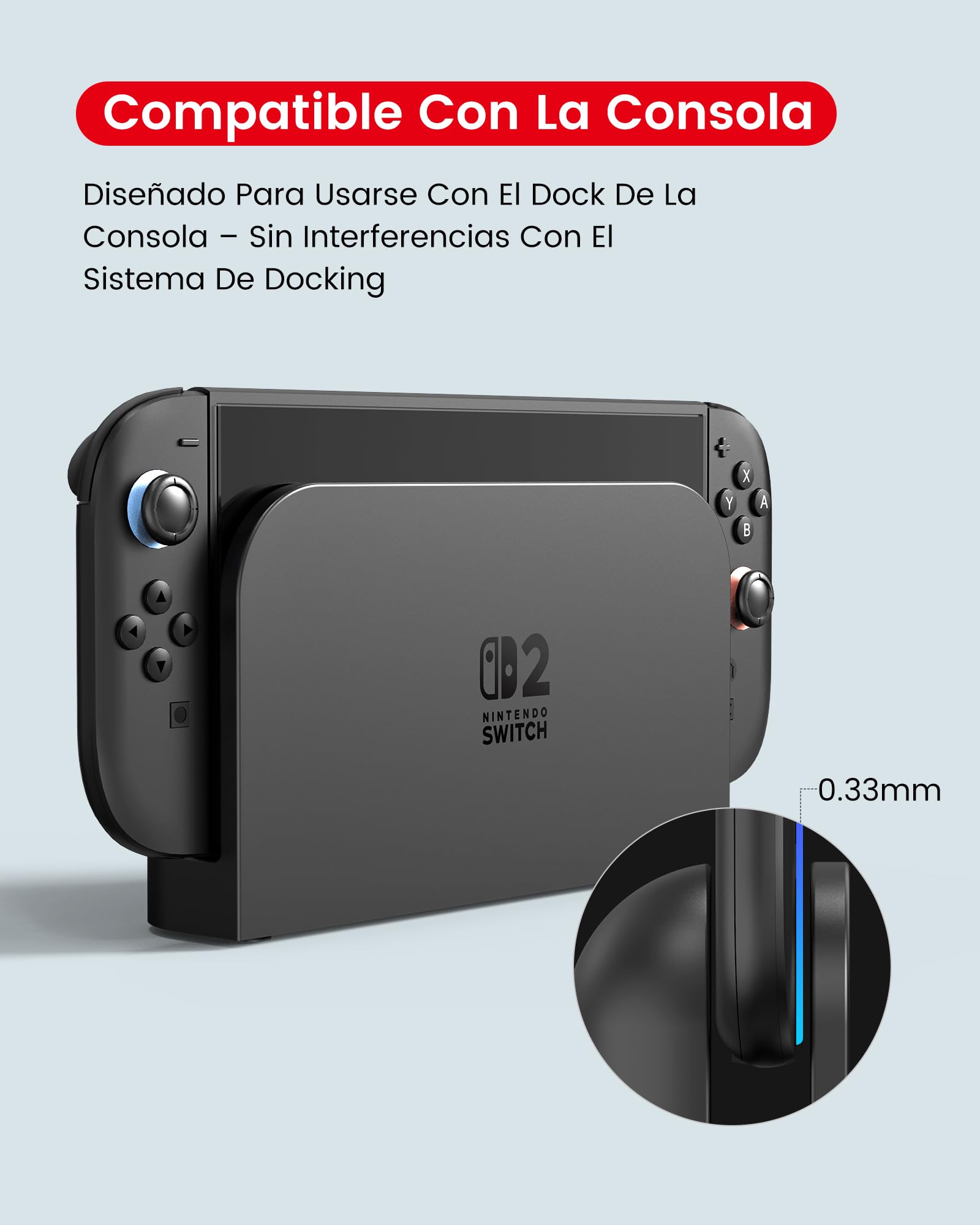 TRANSNOVO Protector de Pantalla Compatible con Nintendo Switch 2 (2025, 7,9 pulgadas) – Cristal Templado Ultra HD, Dureza 9H, Anti-Rayones, Sin Burbujas, Instalación Fácil con Marco de Guía, 2 Piezas