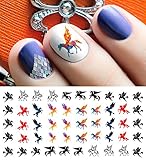 Pegasus Horse Water Slide Nail Art Decals - Salon Quality 5.5