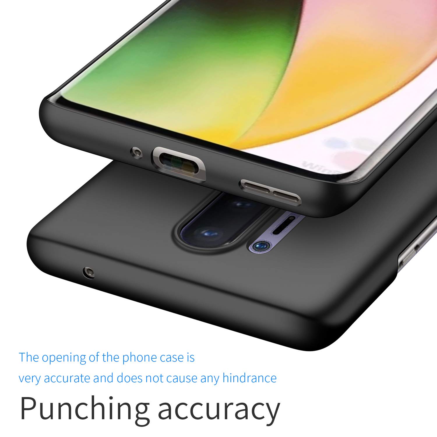 Coque Ultra Fine Pour OnePlus 8/8 Pro – Anti-rayures, Noir TPU