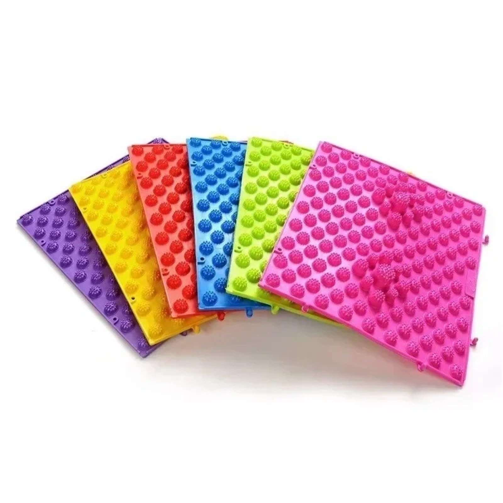 Akupressurmatte Fußmassage-Pad-Kissen – Yoga-Matte, Zehen-Druckplatten-Massagegerät | 6pcs random