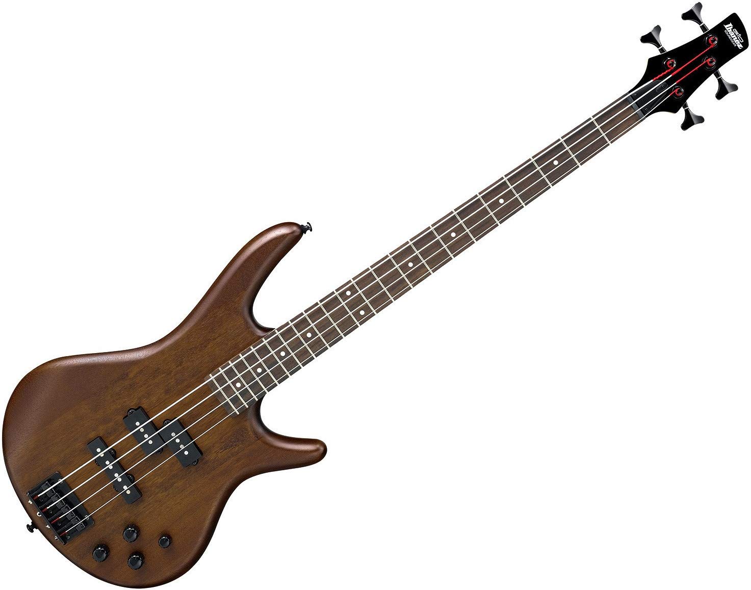 IBANEZ GSR200B Gio corde basso elettrico piatto in noce (marrone) + nichel rivestito corde per basso Ernie Ball Super Slinky