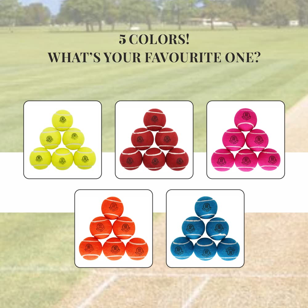 Balles de Tennis de Cricket - Balles de Tennis en Caoutchouc Lourd pour Cricket