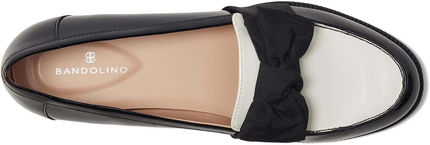 Bandolino Women's Lindio Loafer 10 Wide Black/Cream Patent 1 thumbnail 2