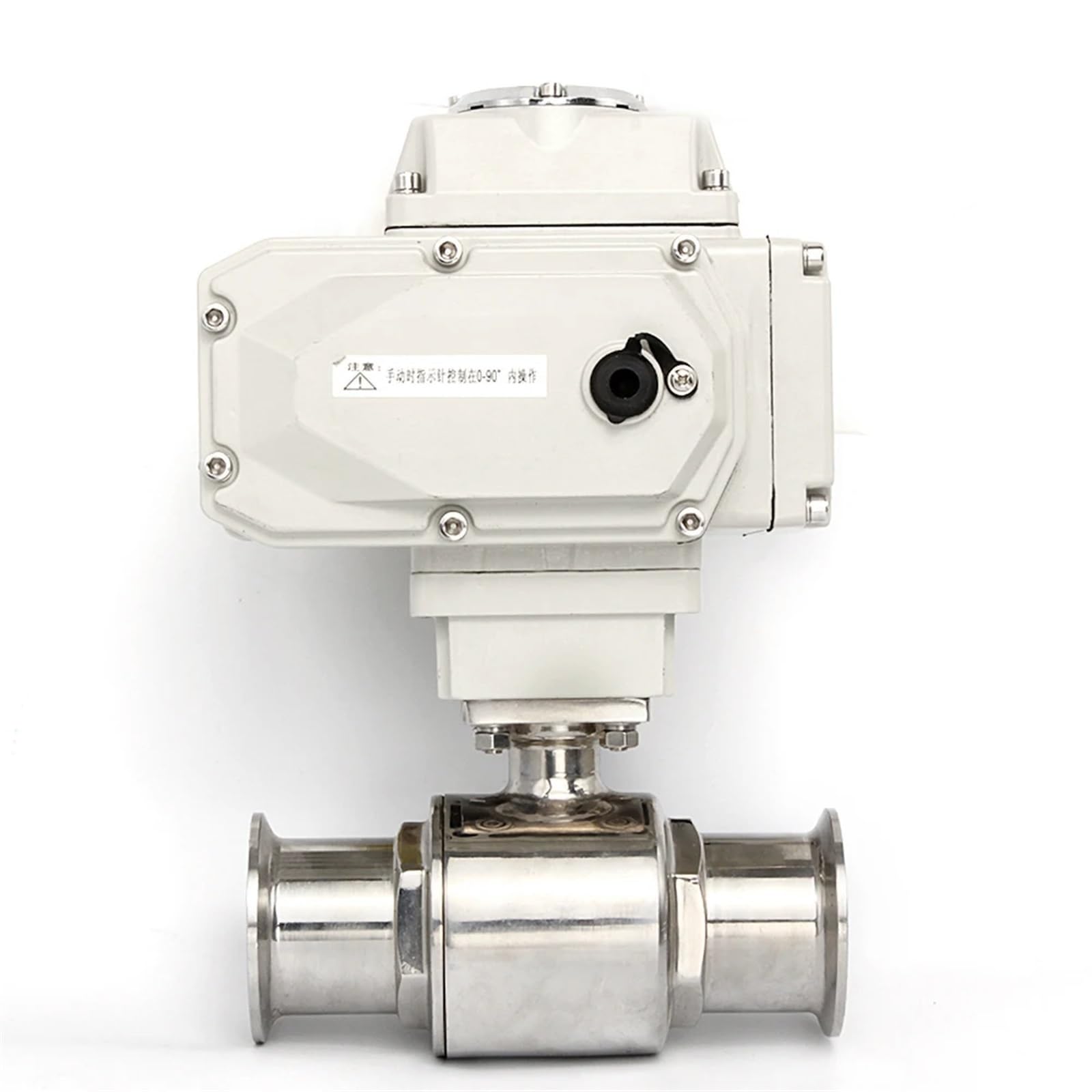 MXXDMOPD 51mm Sanitary Stainless Steel Quick Connect Electric Ball Valve 220V 110V 12V 24V Clamp Type Quick-fit Through Valves(110vac)