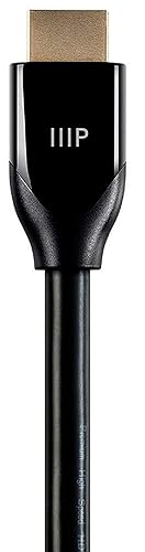 Miniatura 3 de Monoprice 115428 Cable HDMI de alta calidad certificado de 6 pies, negro, 4K a 60Hz, HDR, 18Gbps, 28AWG, YUV 444, transmisión de video dual,