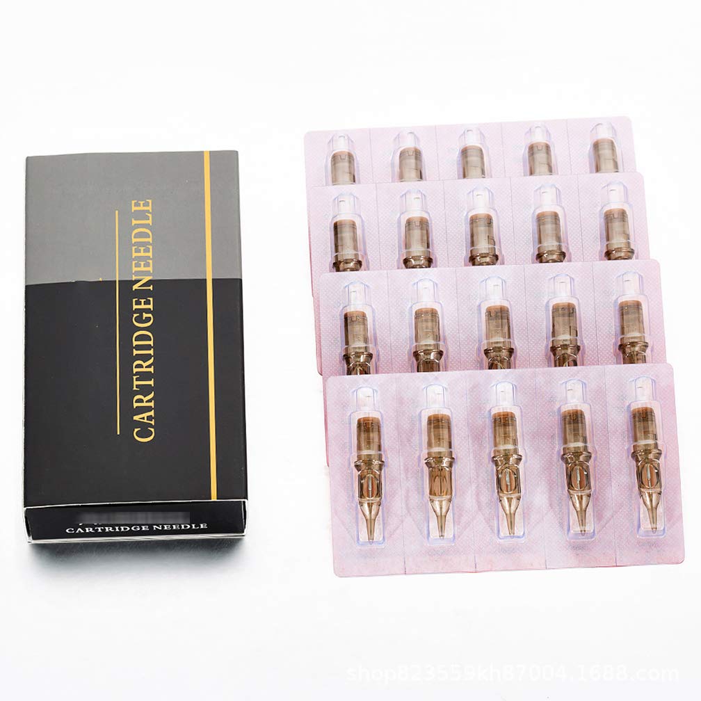Pack of 20 Disposable Tattoo Cartridge Needles,RS Tattoo Cartridge Needles Set, Disposable Tattoo Needle, Liner Shader for Tattoo Cartridge Machine Pen (1209RS)