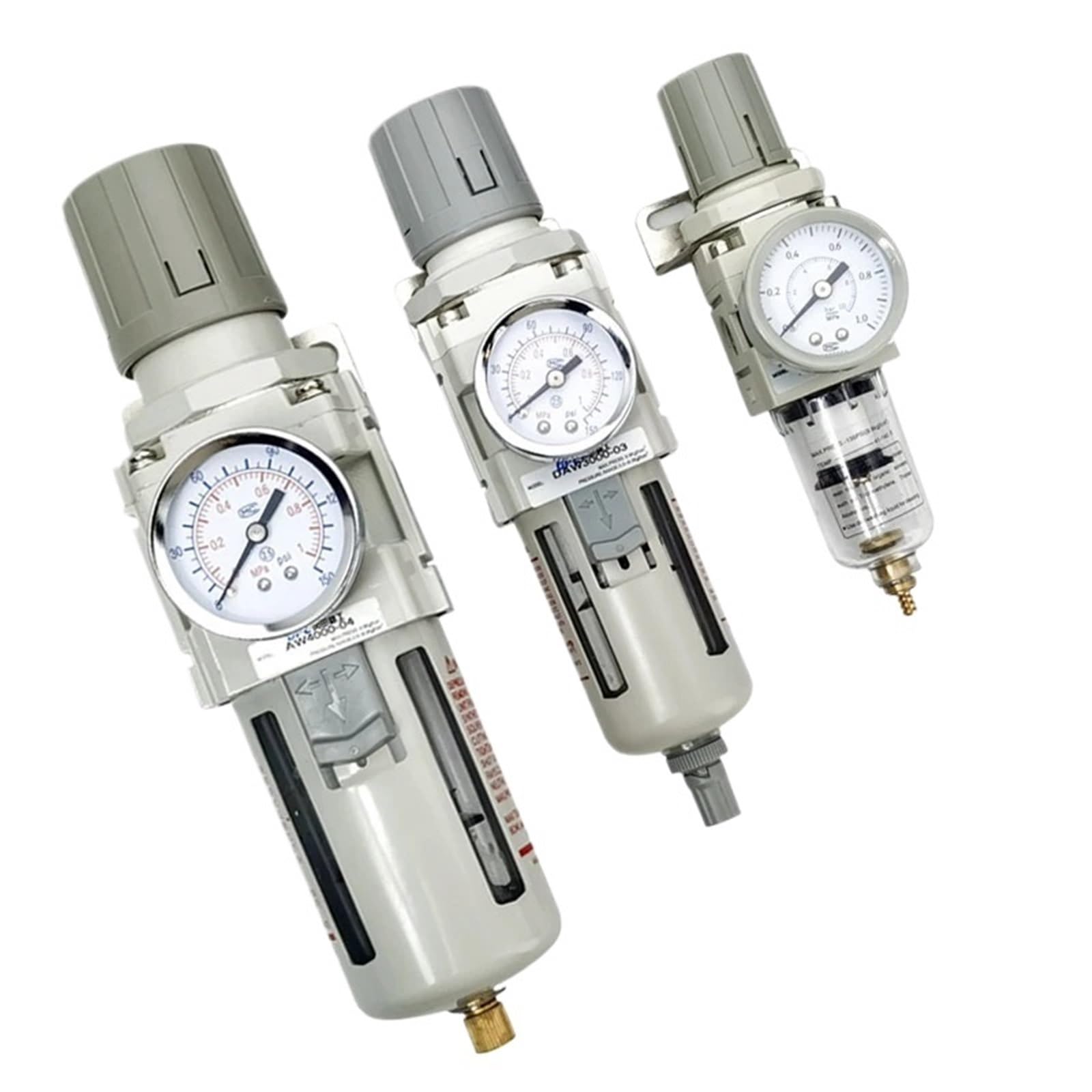 1 szt. AW2000-02 AW3000-03 AW4000-04 AW4000-06 AW5000-06/10 regulator ciśnienia filtr pułapki oleju do sprężarki powietrza (włókno AW2000-02, automatyczny)