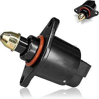 IAC Idle Air Control Valve Fuel Injection Air Control Valve Sensor, Throttle Response Controller Replace Parts OEM #90380 10526 Compatible with King Kong Idle Stepper Motor (Black)