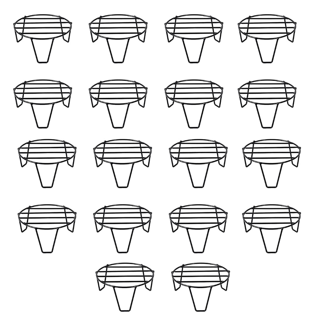 TrustBasket Eclips Plant Stands Black (Set of 18) | | Premium Strong and Durable Flower Pot Stand for Home Garden, Outdoor Balcony Indoor Living Room Decor | Gamla Stand (B0BQBHFPSW) Amazon Price History, Amazon Price Tracker