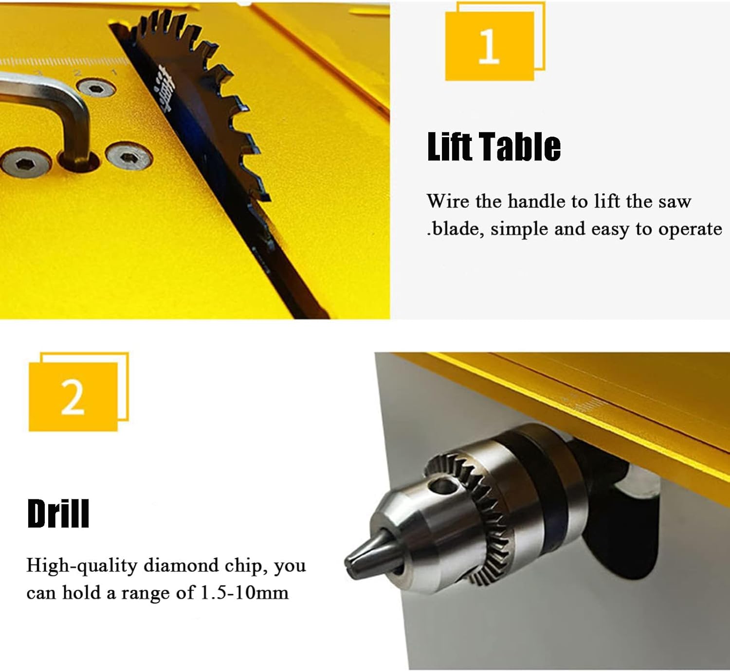 Mini Precision Table Saw, Hobby Table Saws, Portable Table Saw Handmade Woodworking, Electric Small Table Saw, Precision Liftable Blade