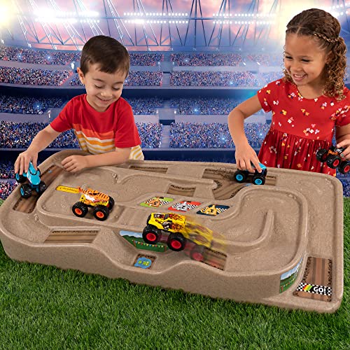 Simplay3 Portable Carry And Go Kids Race Track Toy Car Train Table, 2-Sided No Assembly For Children 3 4 5 6 7 Years Old Boys Girls, Made In Usa #TOP6