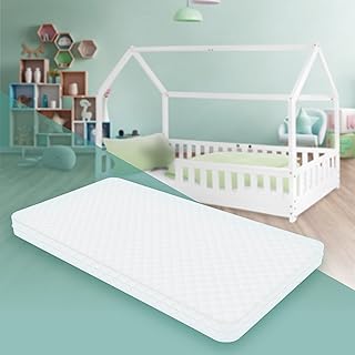 ML-Design Kindermatratze 90 x 200 x 10 cm, Schadstoffgeprüft, Öko-Tex 100 Zertifiziert, Babymatratze Juniormatratze mit Reißverschluss und waschbarem Bezug, Kaltschaummatratze für Kinderbett Babybett