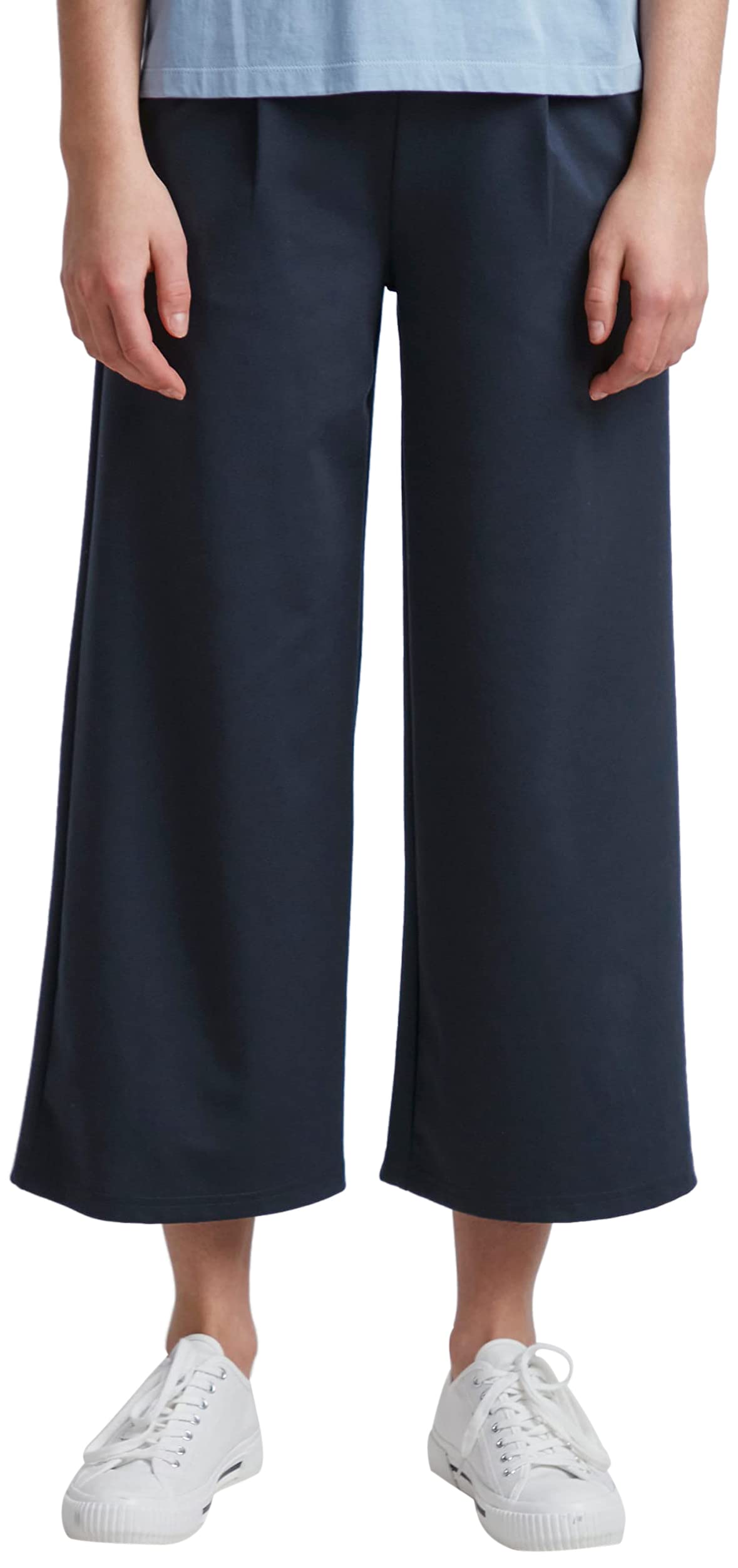 ICHI Women's IHKATE SUS Wide PA Casual Pants, 194010/Total Eclipse, S