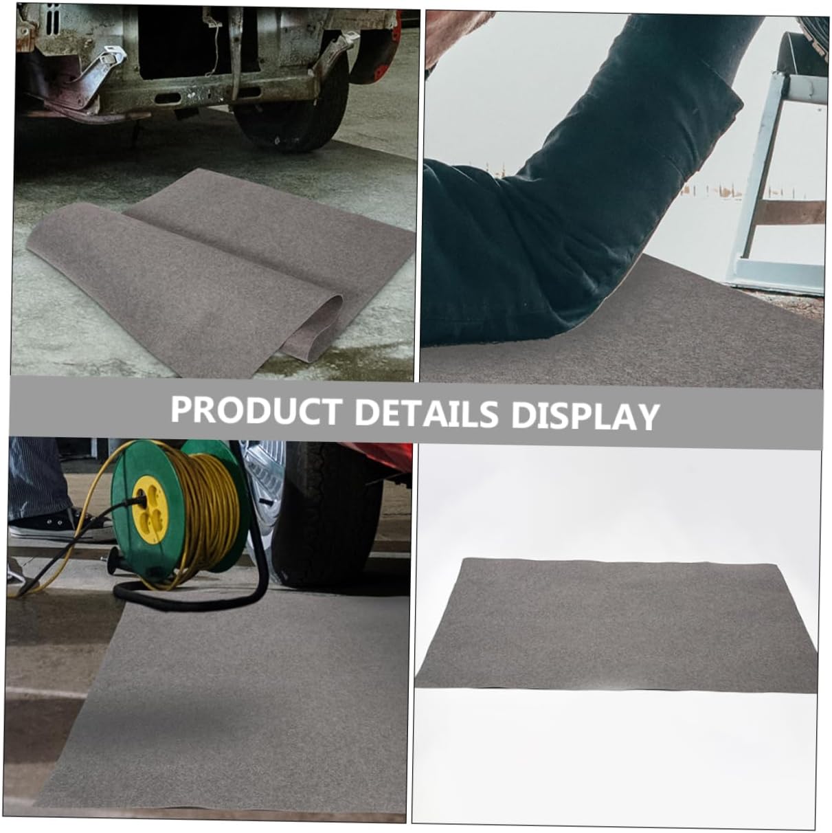 BESTOYARD Oil Absorbent Garage Floor Mat and Durable Reusable Oil Drip Pad for Car Maintenance Multi Functional Felt Floor Mat for Garage and Basement