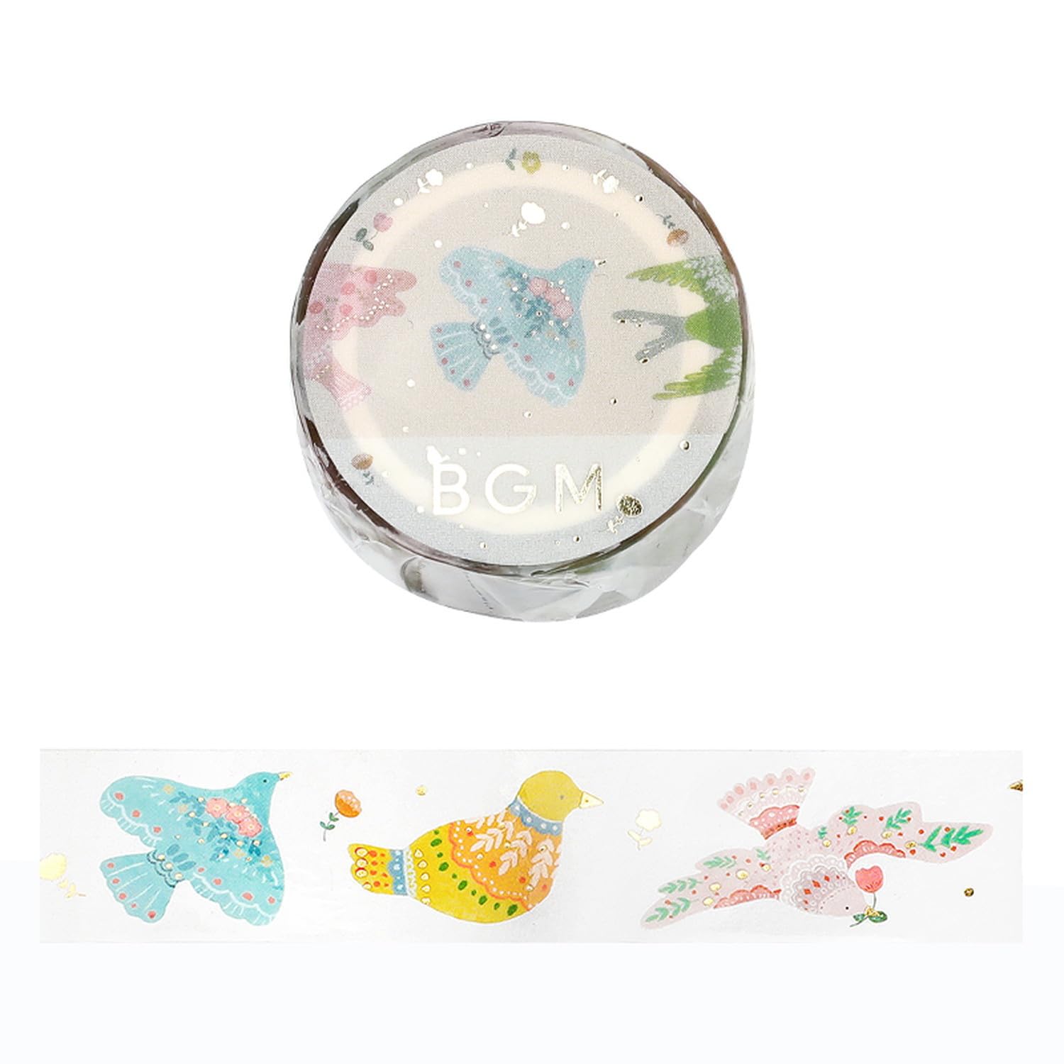 BGM BM-CDG002 Masking Tape Bird Embroidery