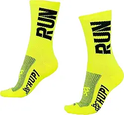 Meia Hupi Run para Corrida Preto/branco, Cor: Preto/branco