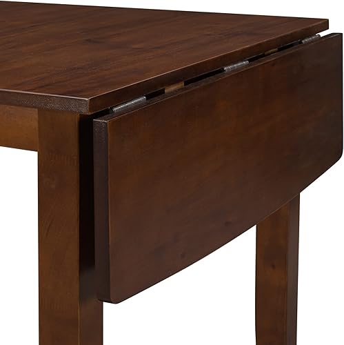 Miniatura 6 de Juego de mesa de comedor con 2 sillas de respaldo en X para un lugar pequeño de madera retro de 3 piezas mesa de comedor para 2 mesa rectangular