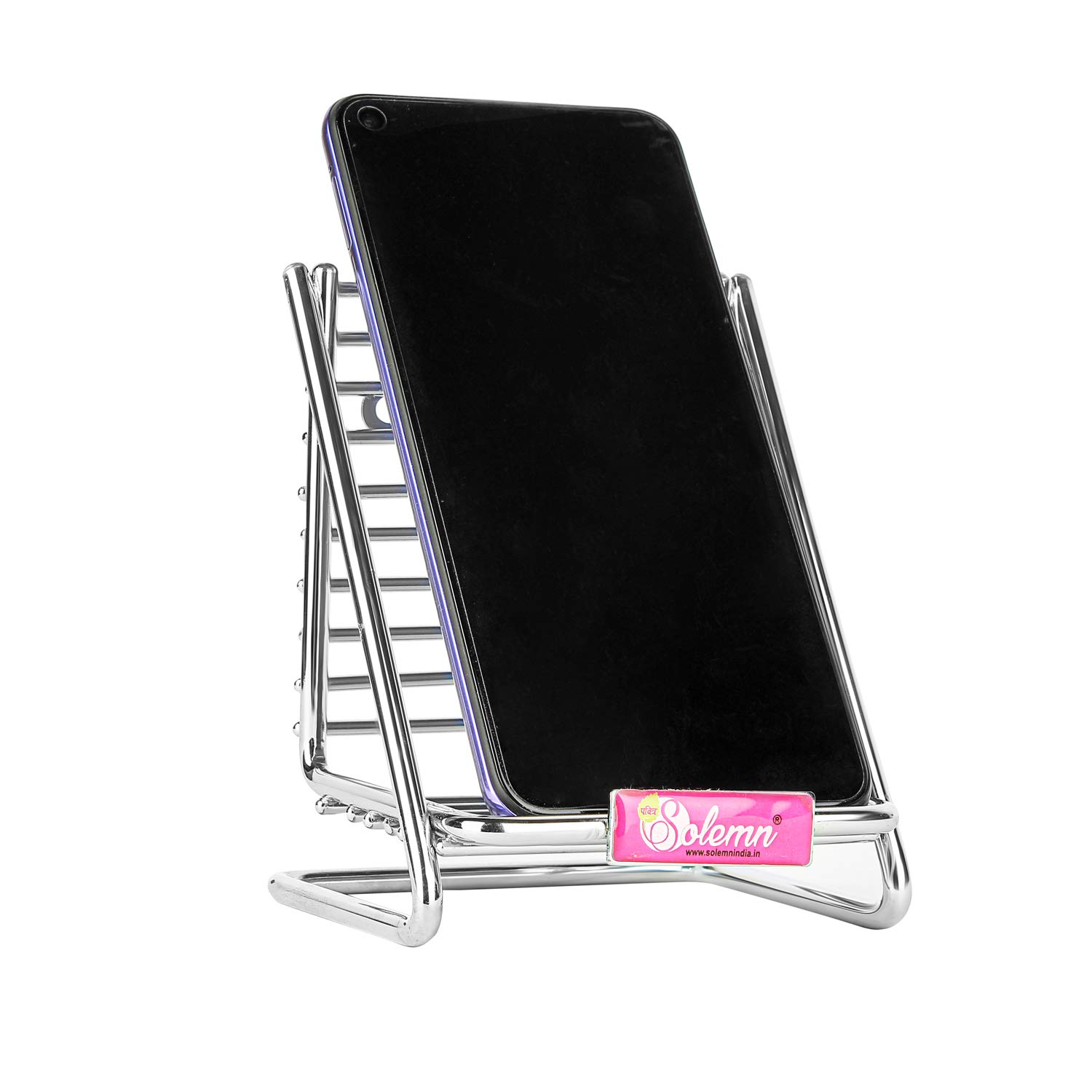 solemn Mobile Holder, Mobile Phone Stainless Steel Tabletop Stand Holder for Smartphones and Tablet (Silver, Made in India Product) (B08BPDBYSF) Amazon Price History, Amazon Price Tracker