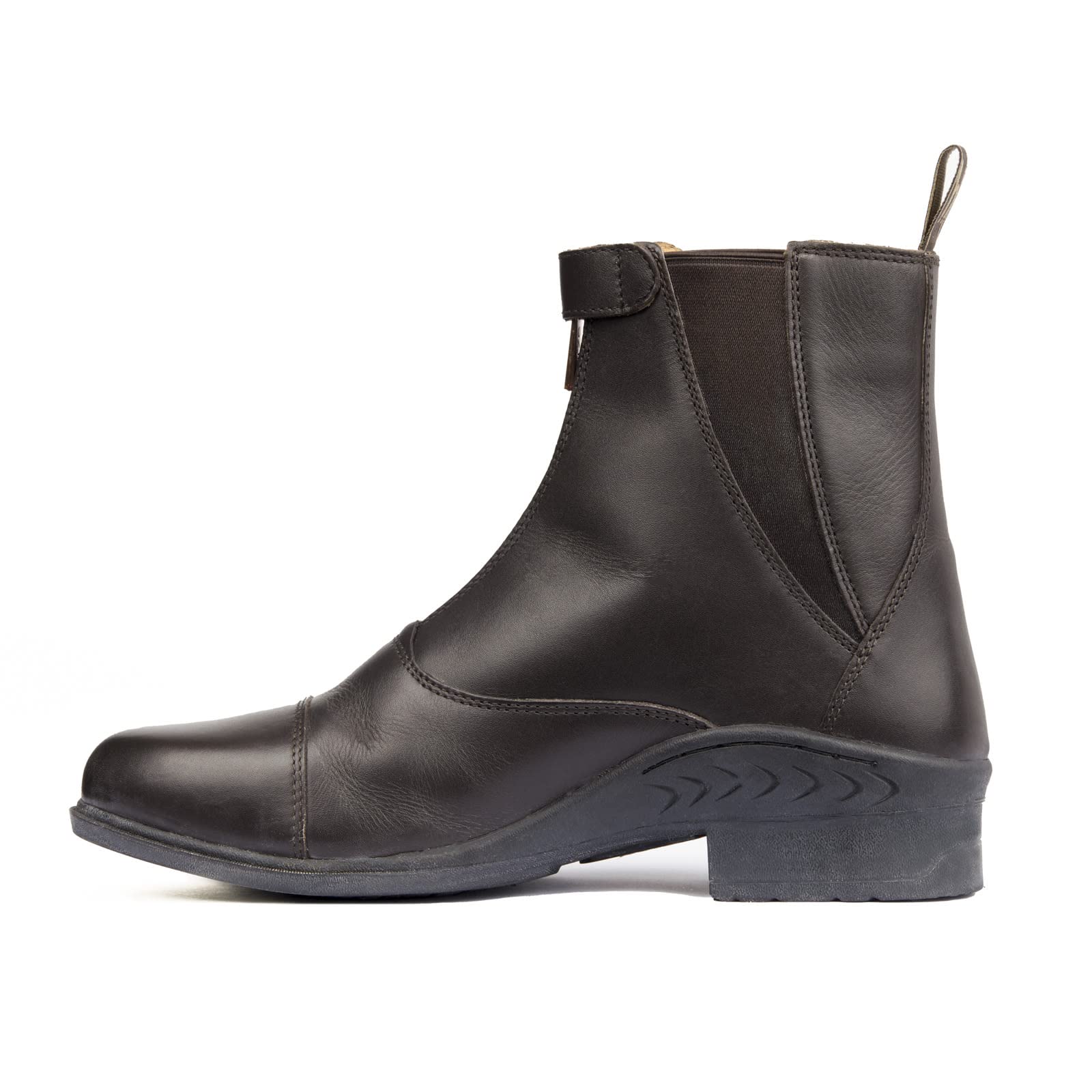 HORZE Rose Reitstiefeletten aus Leder mit Reißverschluss, Braun, 38