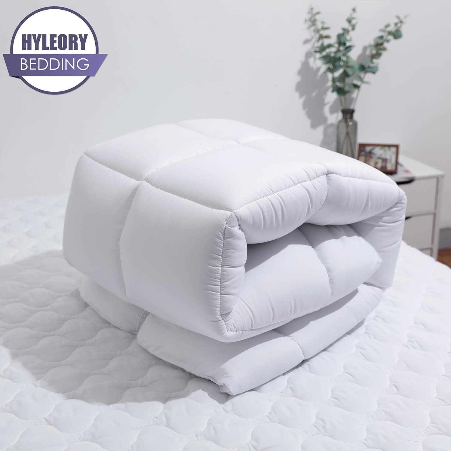 Buy Queen Mattress Topper Extra Thick Stretches Up 8 21 Deep Pocket 2 Thick Double Border Overfilled Quilted Fitted Mattress Pad Breathable Pillowtop With Snow Down Alternative Online In Indonesia B07xt6hhnp