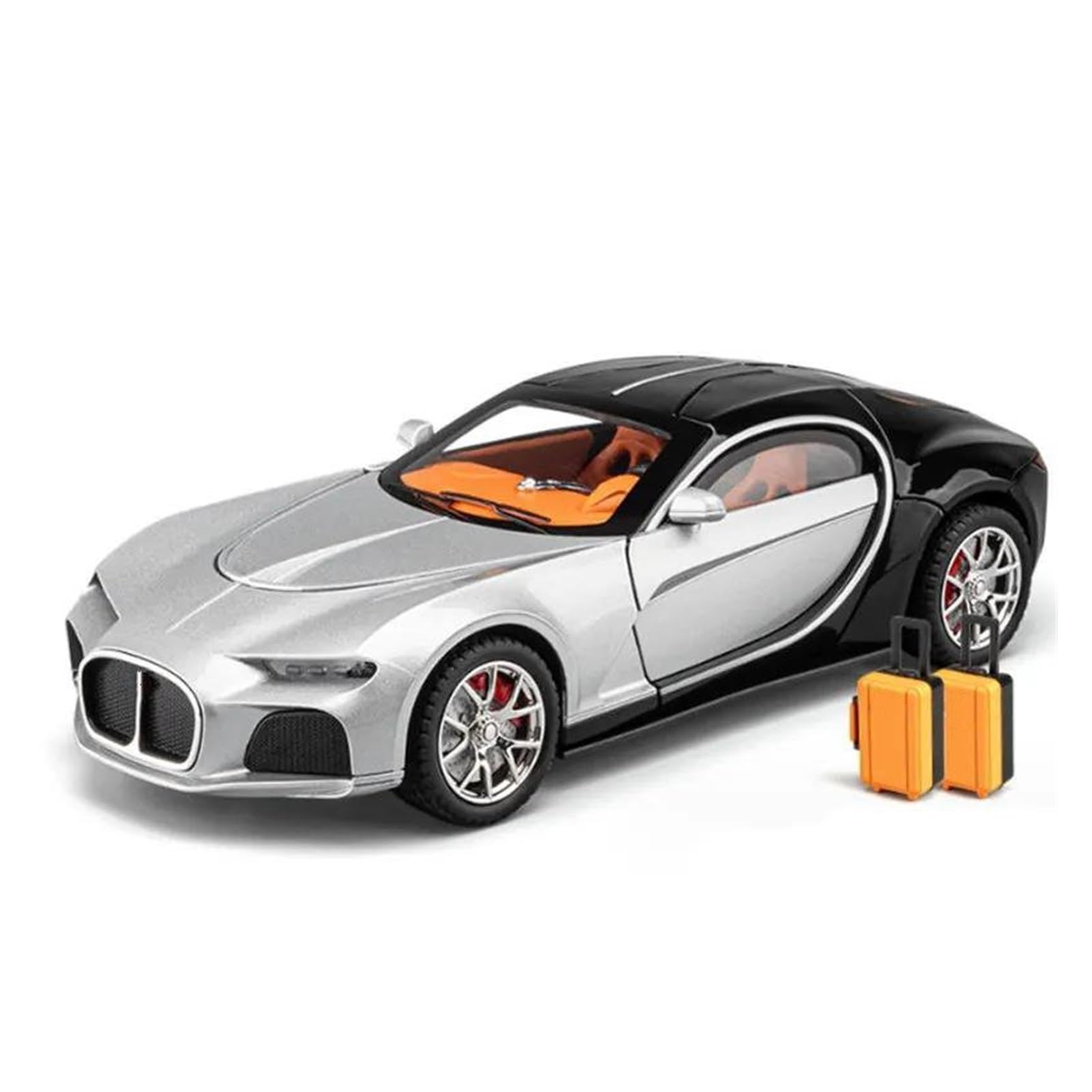 BANKOTO Diecast Car 1:24 For Bugatti For Atlantic Alloy Sports Car Model Diecasts Vehicles Hobbies Collections Collectible(A)