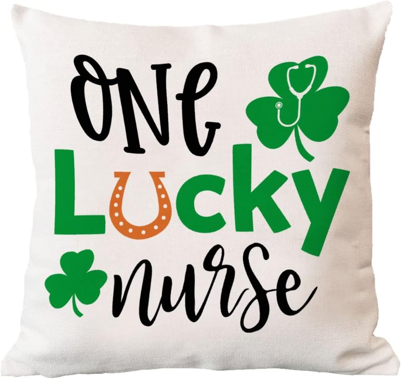 Funda de cojín para enfermera, decoración irlandesa, para sofá, cama, regalo de cumpleaños