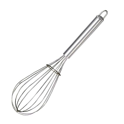 Kuber Industries 2.5 MM Stainless Steel Hand Blender Mixer Froth Whisker Latte Maker for Milk Coffee Egg Beater Juice,50 cm (Silver) - CTKTC031350