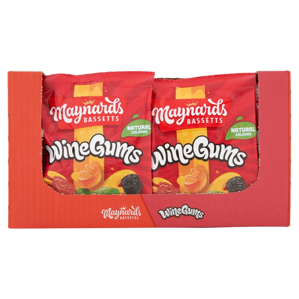 Maynards Wine Gum Bag 165G (Pack of 12)